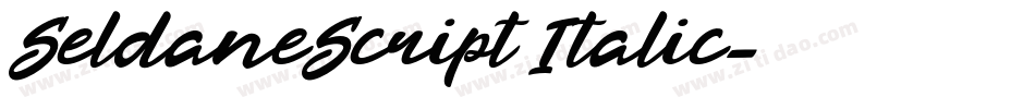 SeldaneScript Italic字体转换